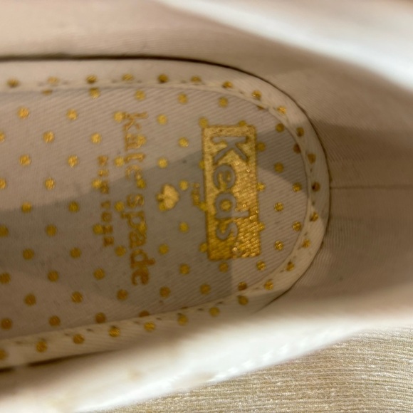 KEDS + KATE SPADE Sz 10 Bridal Lace  Up Embroidered Polka Dots Sneakers NEW - Picture 4 of 10